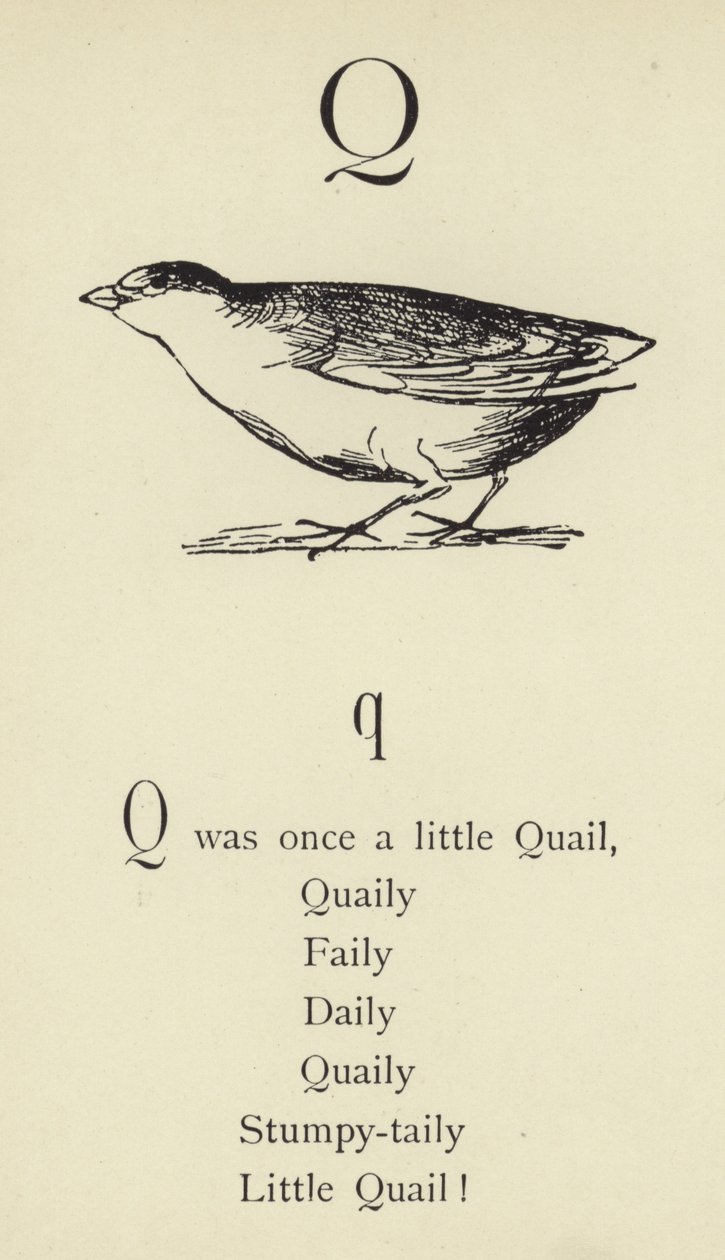 Der Buchstabe Q von Edward Lear