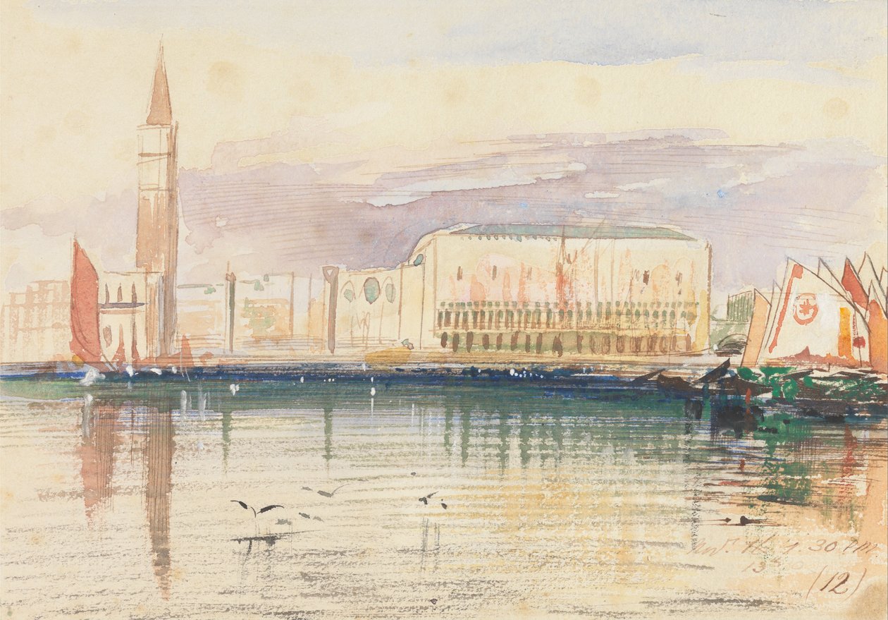 Venedig, der Dogenpalast von Edward Lear
