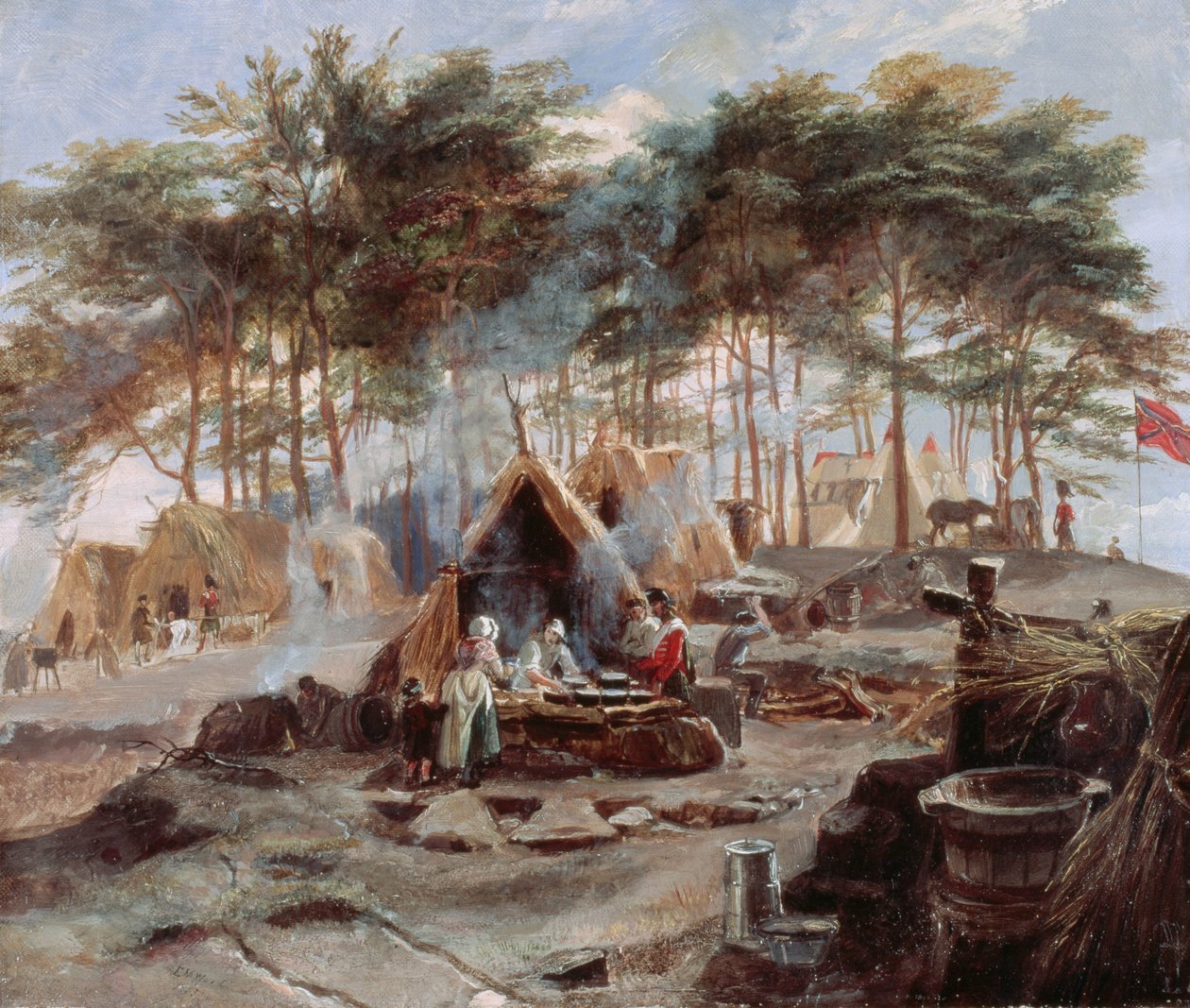 Chobham Camp, 1853 von Edward Matthew Ward