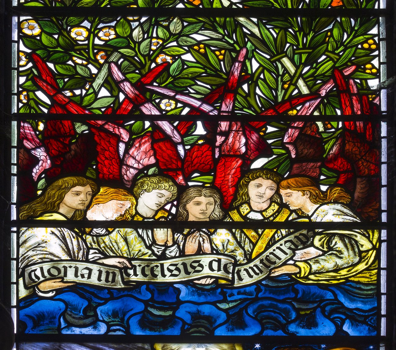 Nun Monkton, St Mary, Engelchor von Edward and Morris Burne Jones