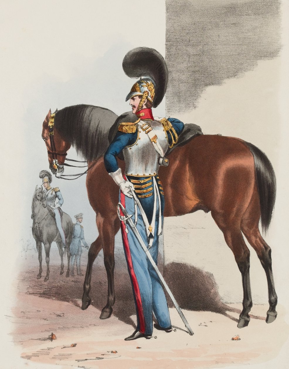 Offizier der Königlichen Garde zu Pferd von Edward (after) Hull
