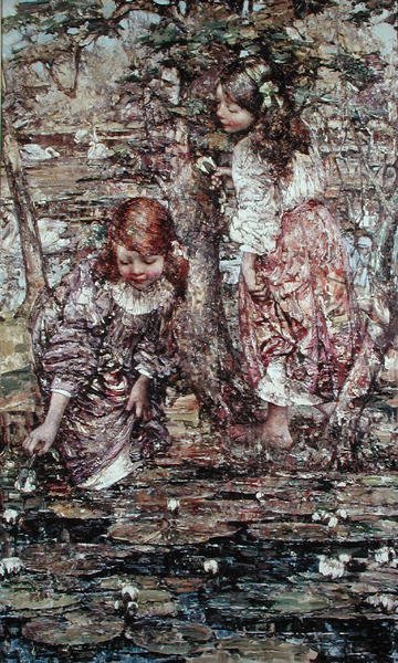 Lilien sammeln von Edward Atkinson Hornel