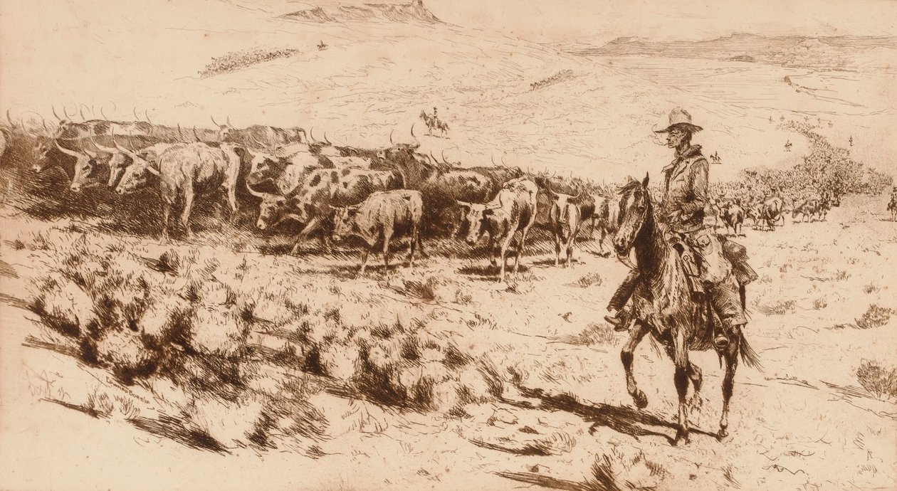Viehherde (Nr. 2) von Edward Borein