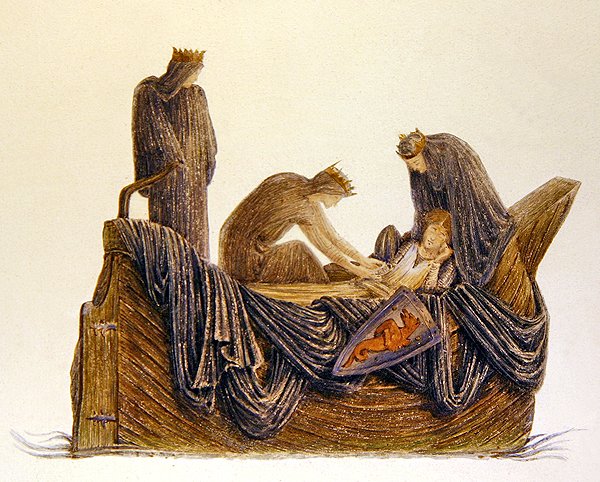 Der Tod von Arthur von Edward Coley (after) Burne Jones