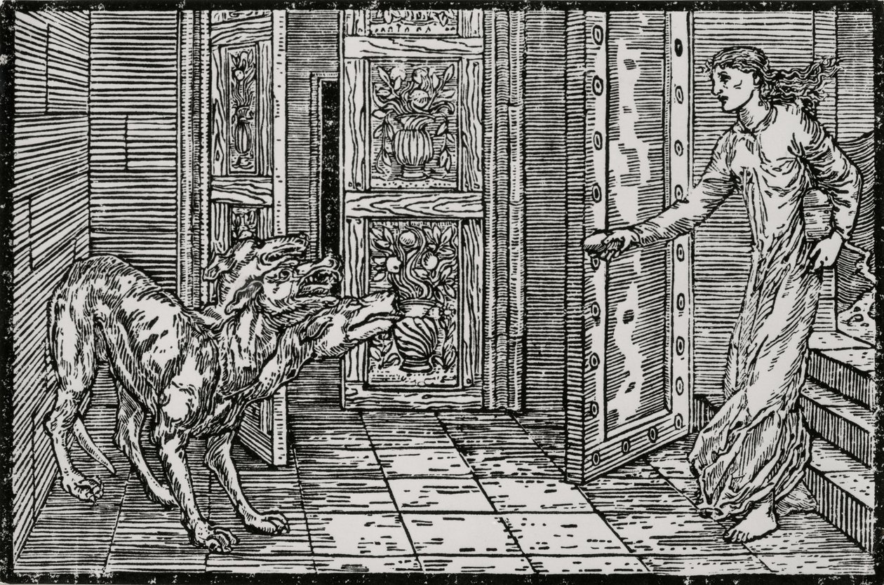 Cerberus von Edward Coley (after) Burne Jones