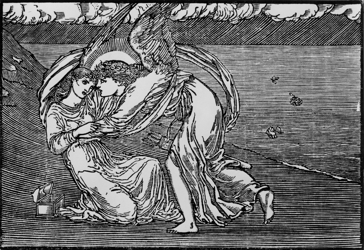 Cupid erweckt sie von Edward Coley (after) Burne Jones