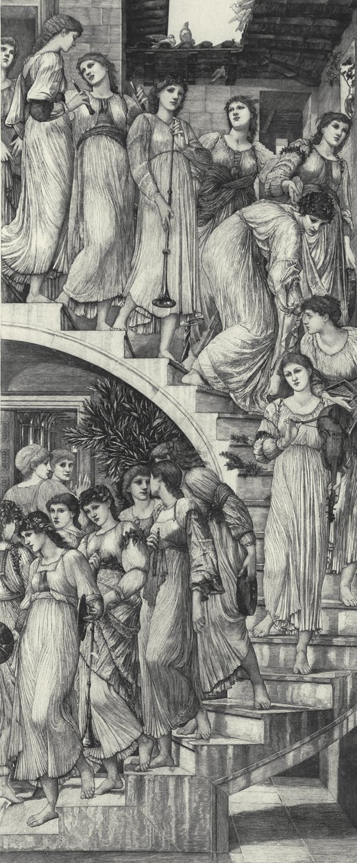 Die goldenen Treppen von Edward Coley (after) Burne Jones