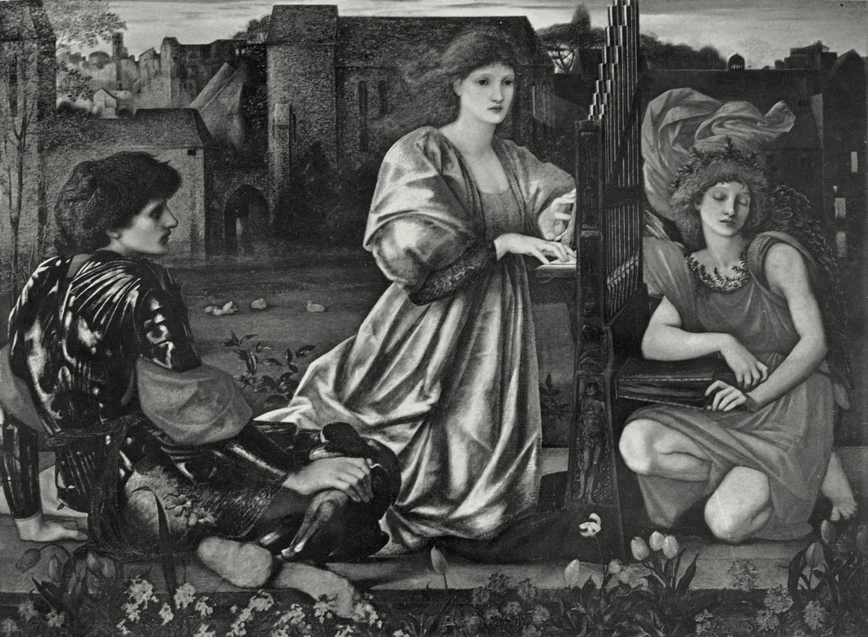 Das Liebeslied von Edward Coley (after) Burne Jones