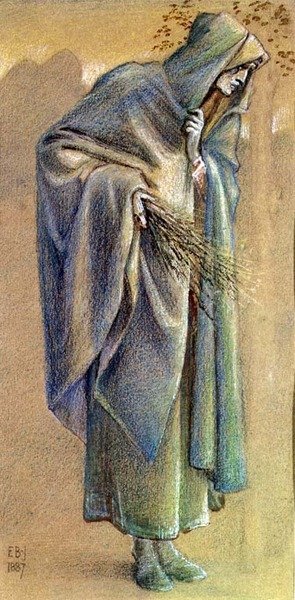 Vermummte Figur von Edward Coley Burne Jones