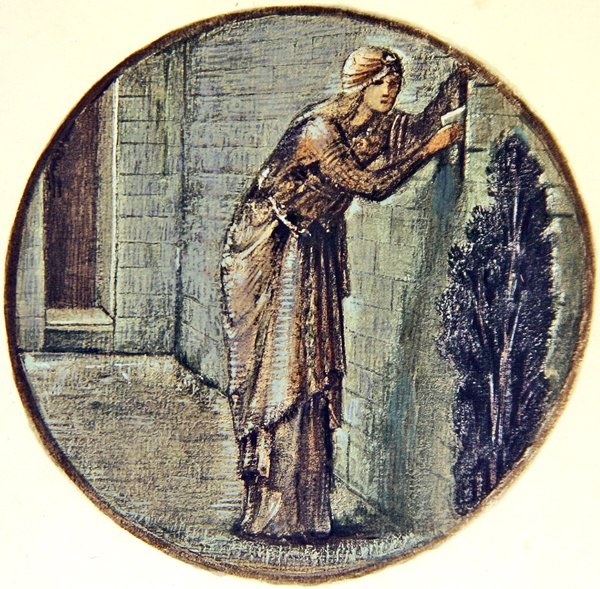 Das Blumenbuch: XXIV. Wandtryst von Edward Coley Burne Jones