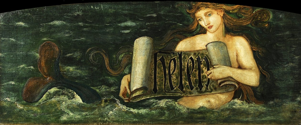 Helen, eine Meerjungfrau, ca. 1880 von Edward Burne Jones