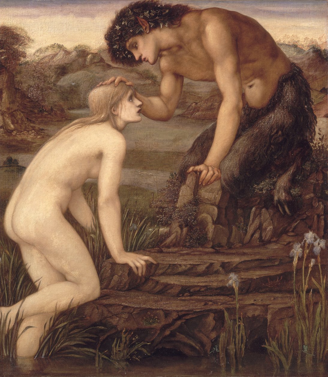 Pan und Psyche, 1870er Jahre von Edward Burne Jones