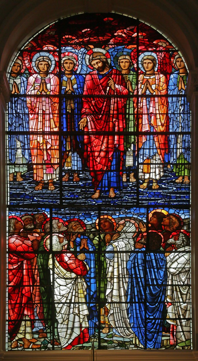 Die Himmelfahrt, 1885-1897 (Buntglas) von Edward Burne Jones