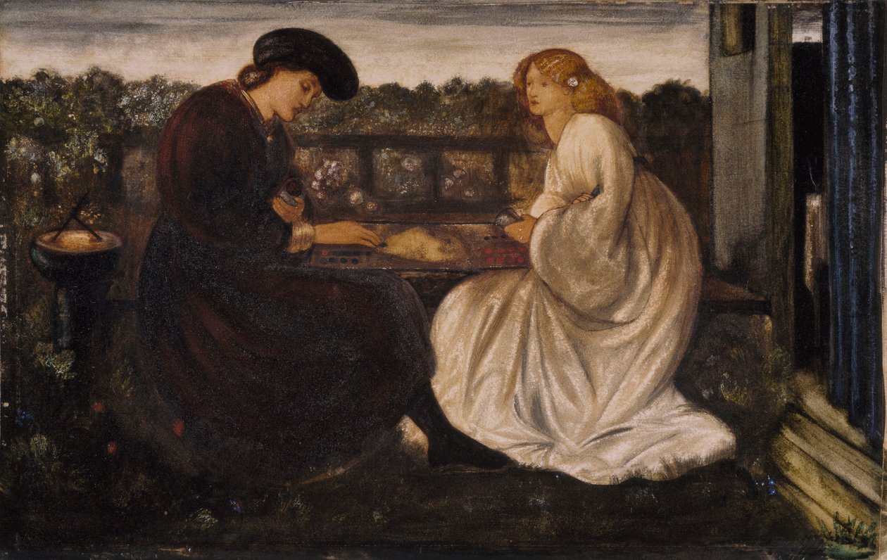 Der Backgammon-Spieler, 1862 von Edward Burne Jones