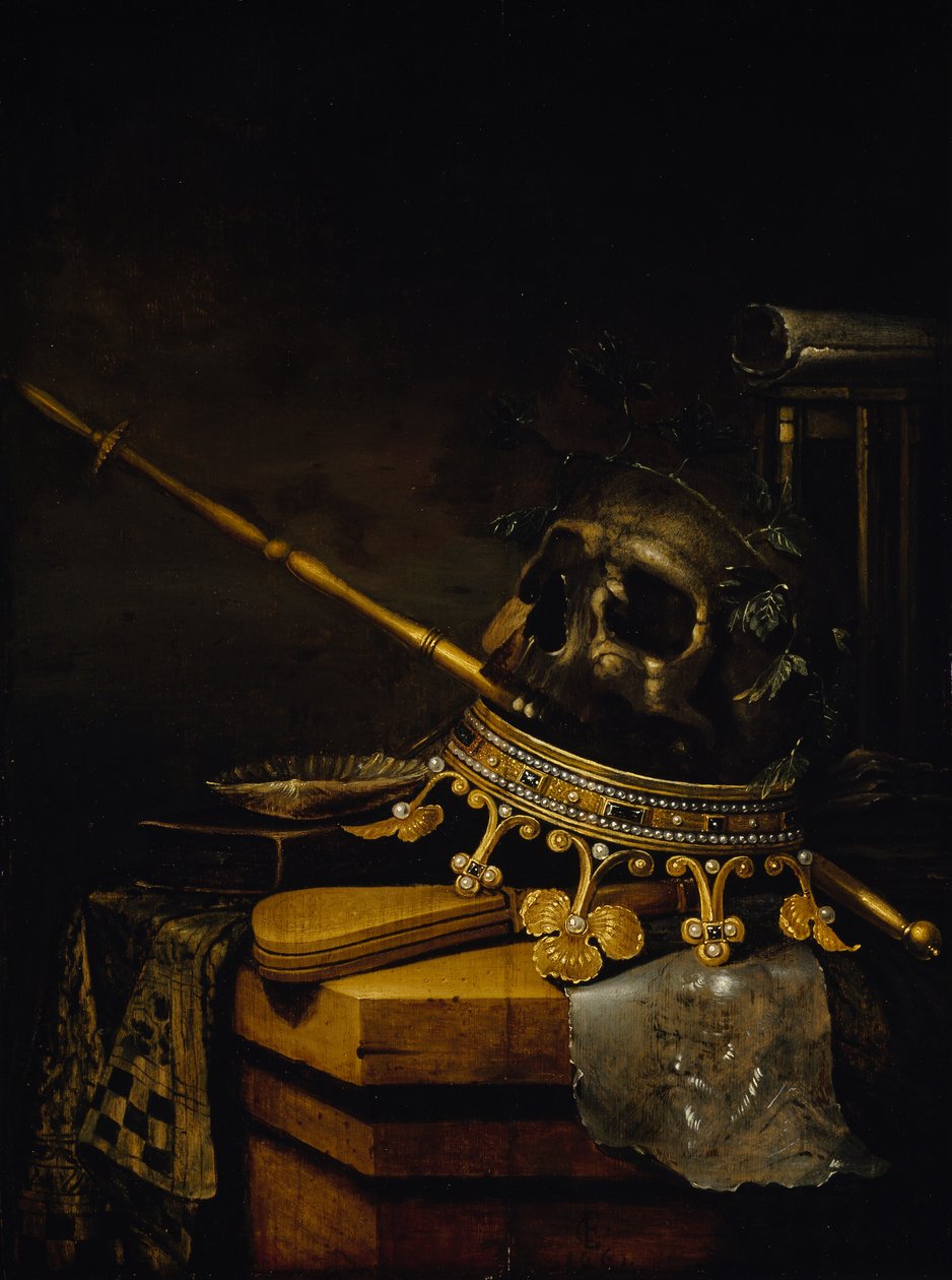 Vanitas Stillleben, 1661 von Edward Collier