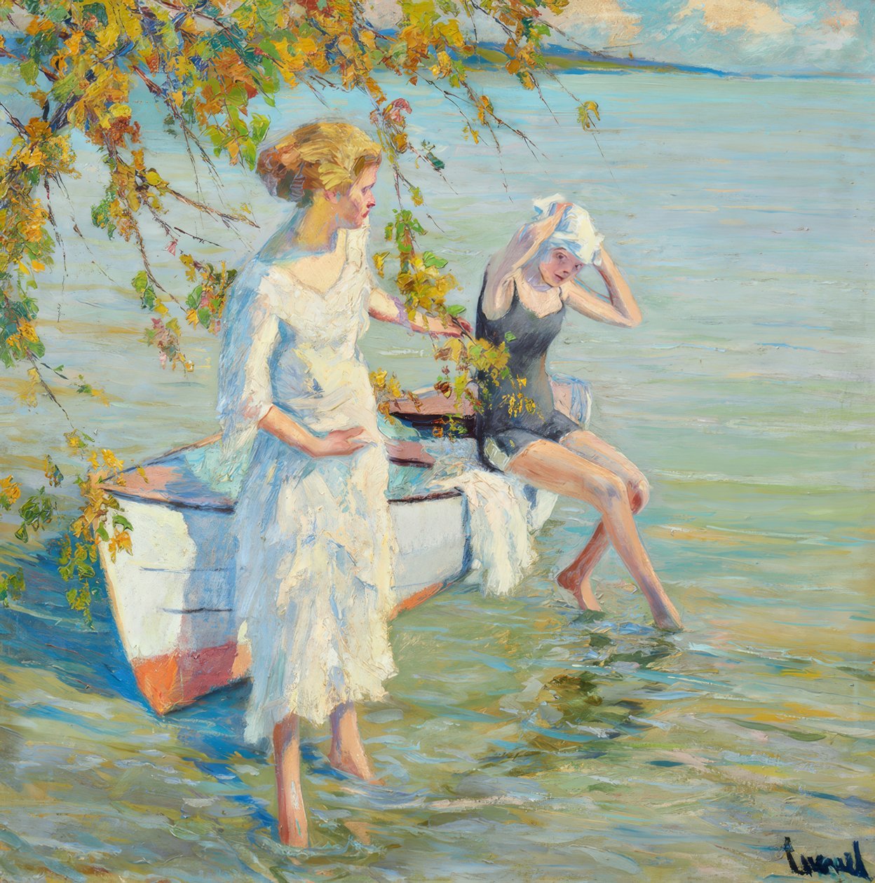 Am Badeplatz von Edward Cucuel