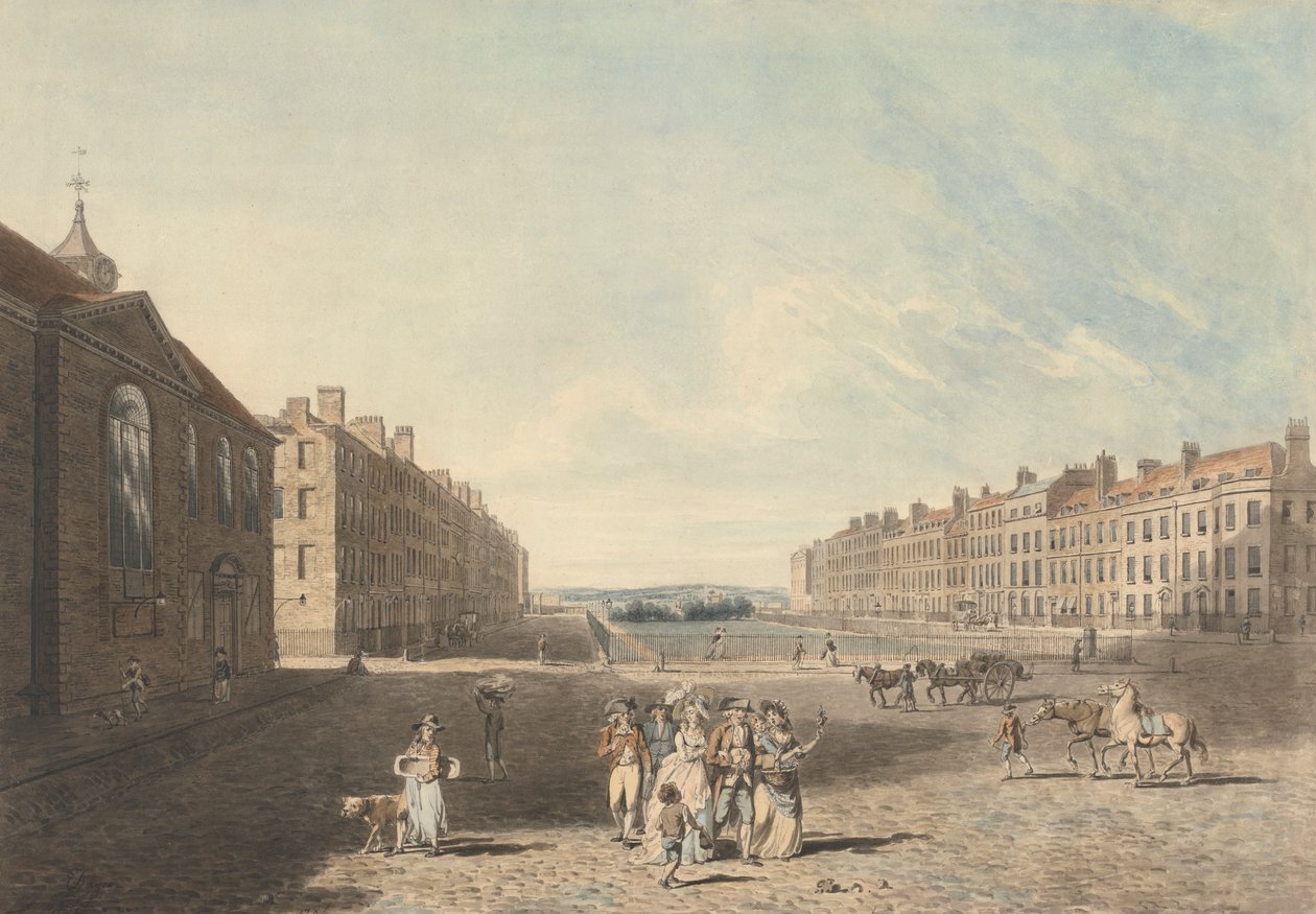 Queen Square, London von Edward Dayes