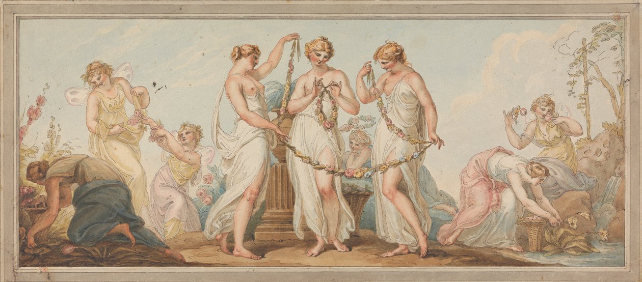 Allegorie des Frühlings von Edward Francis Burney