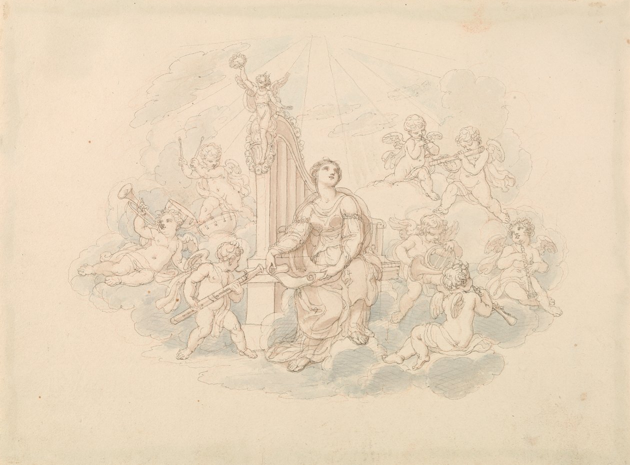 Himmlisches Orchester von Edward Francis Burney