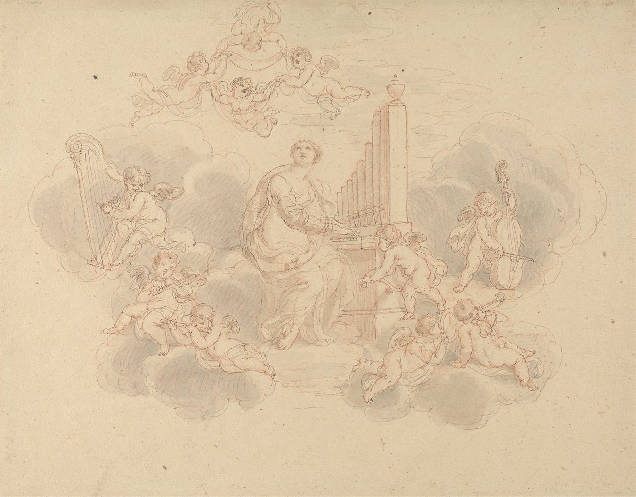 Himmlisches Orchester von Edward Francis Burney
