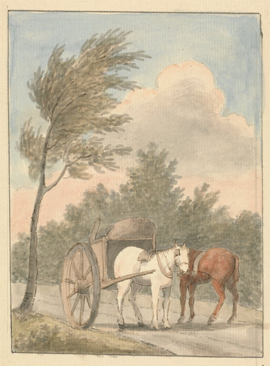 Pferdekarren von Edward Francis Burney