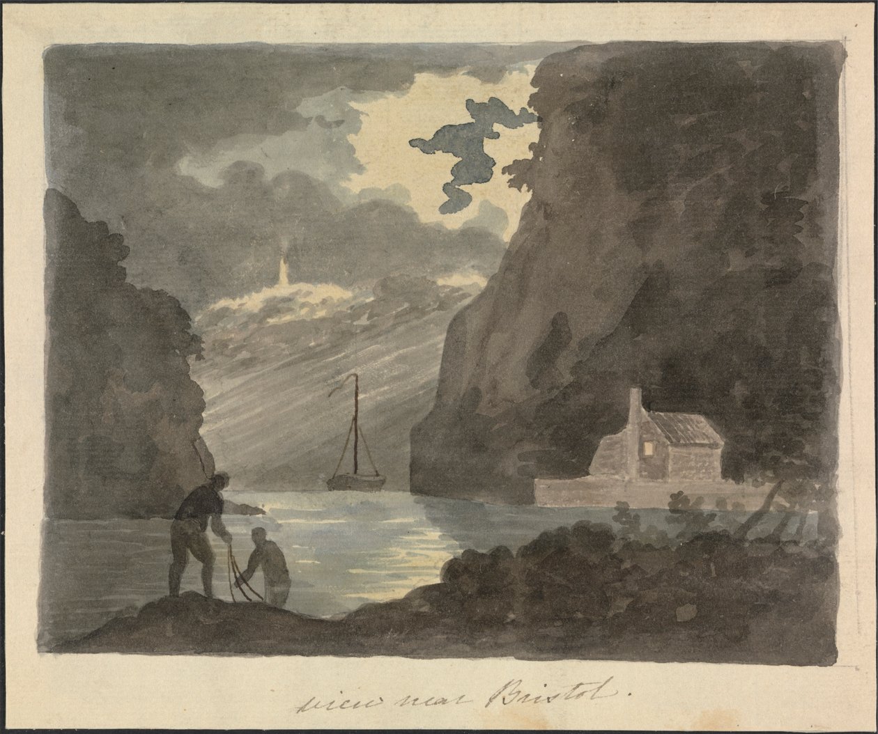 Ansicht in der Nähe von Bristol von Edward Francis Burney