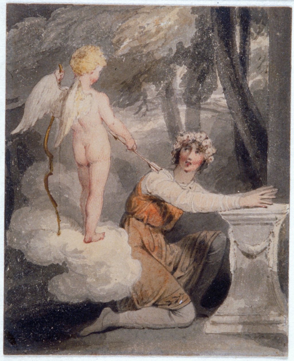 Jugend mit Rosen gekrönt von Edward Francis Burney