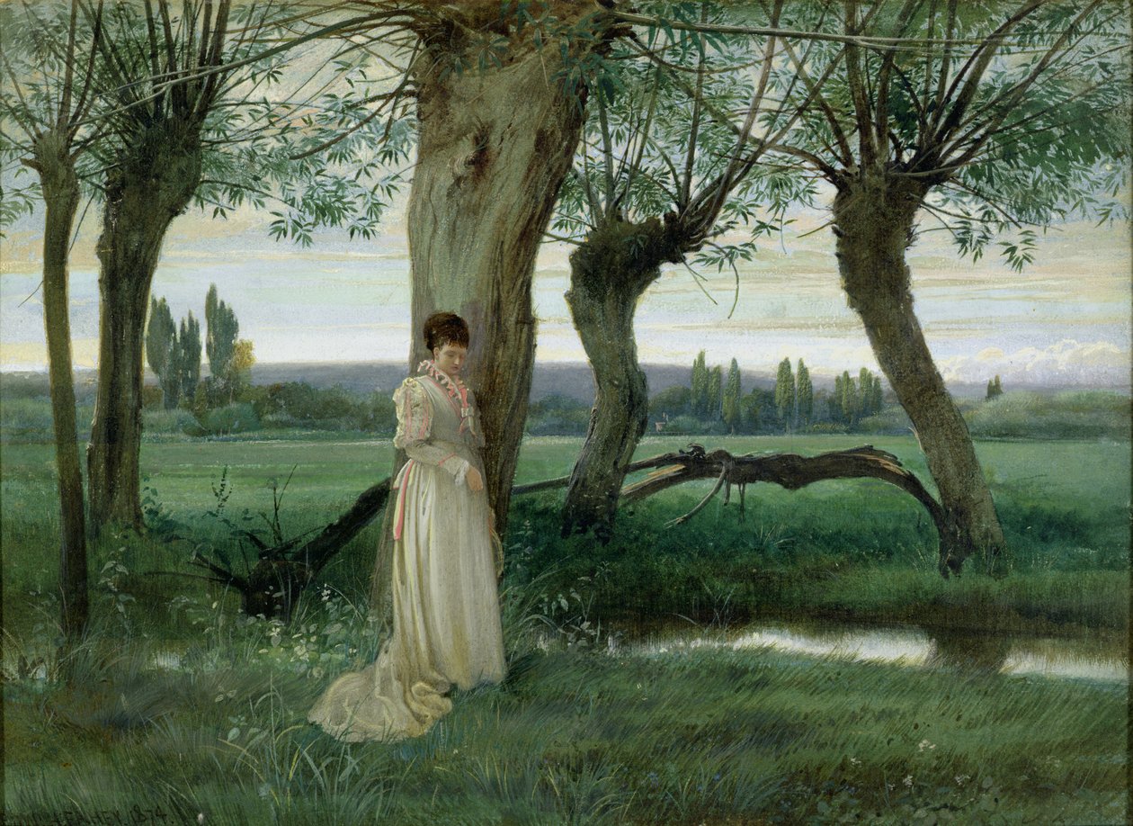 Am Bach, 1874 von Edward Henry Fahey