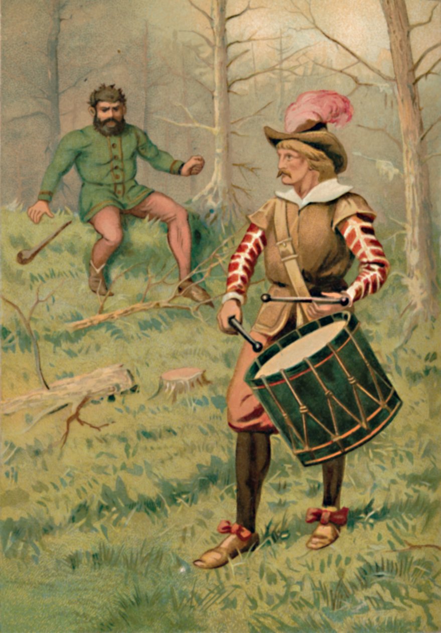 Der Trommler und der Riese, 1901 von Edward Henry Wehnert