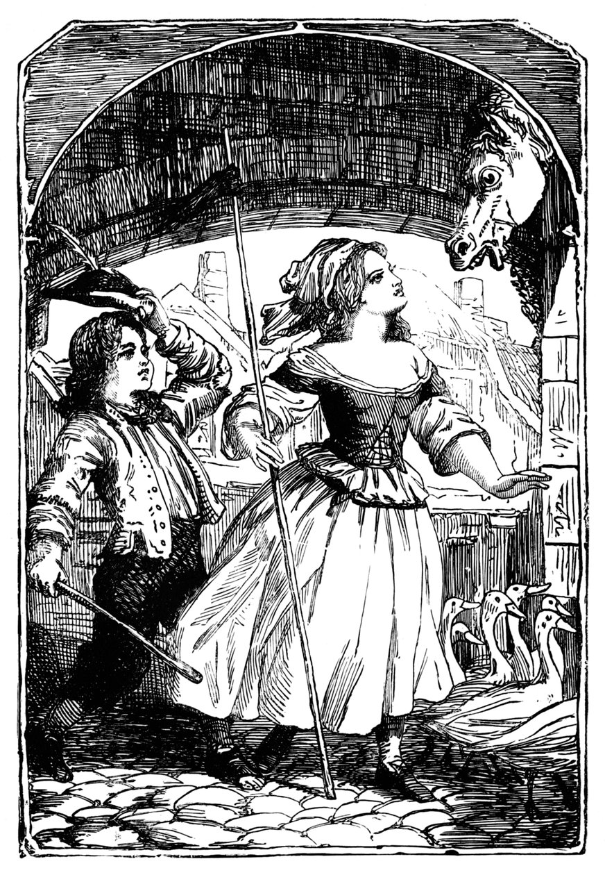 Das Gänsemädchen, 1901 von Edward Henry Wehnert