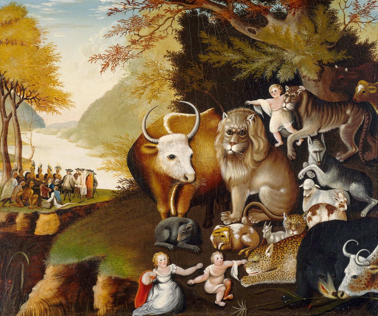 Friedliches Königreich, um 1834 von Edward Hicks