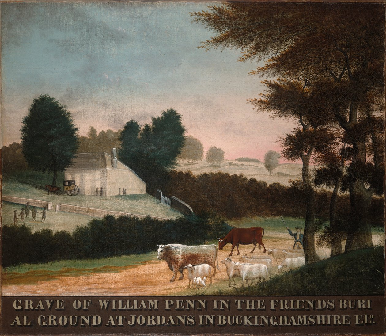 Das Grab von William Penn von Edward Hicks