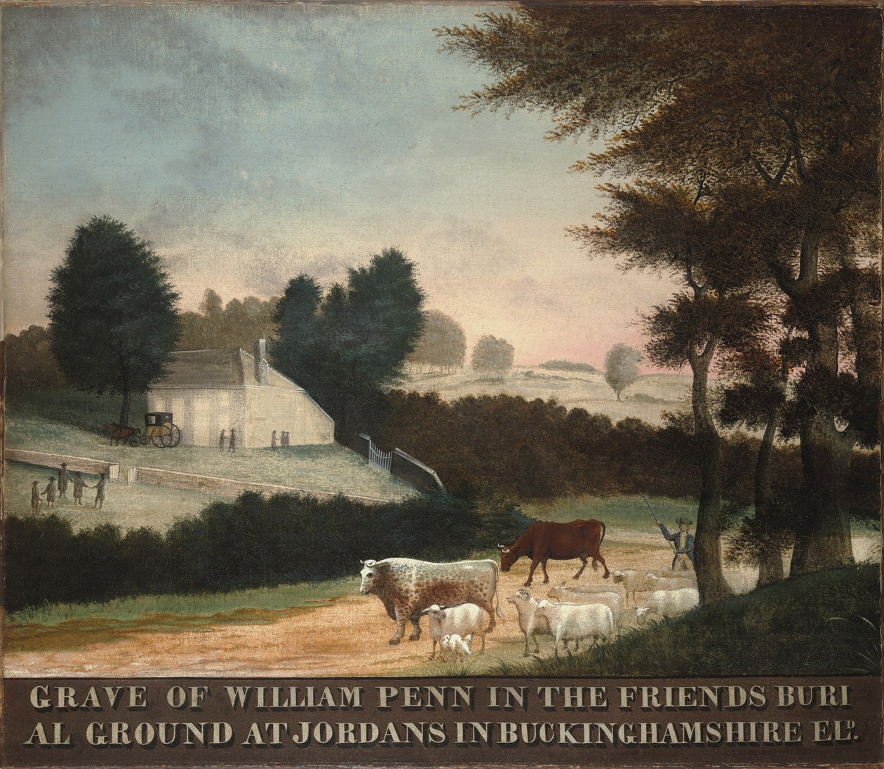 Das Grab von William Penn, 1847 von Edward Hicks