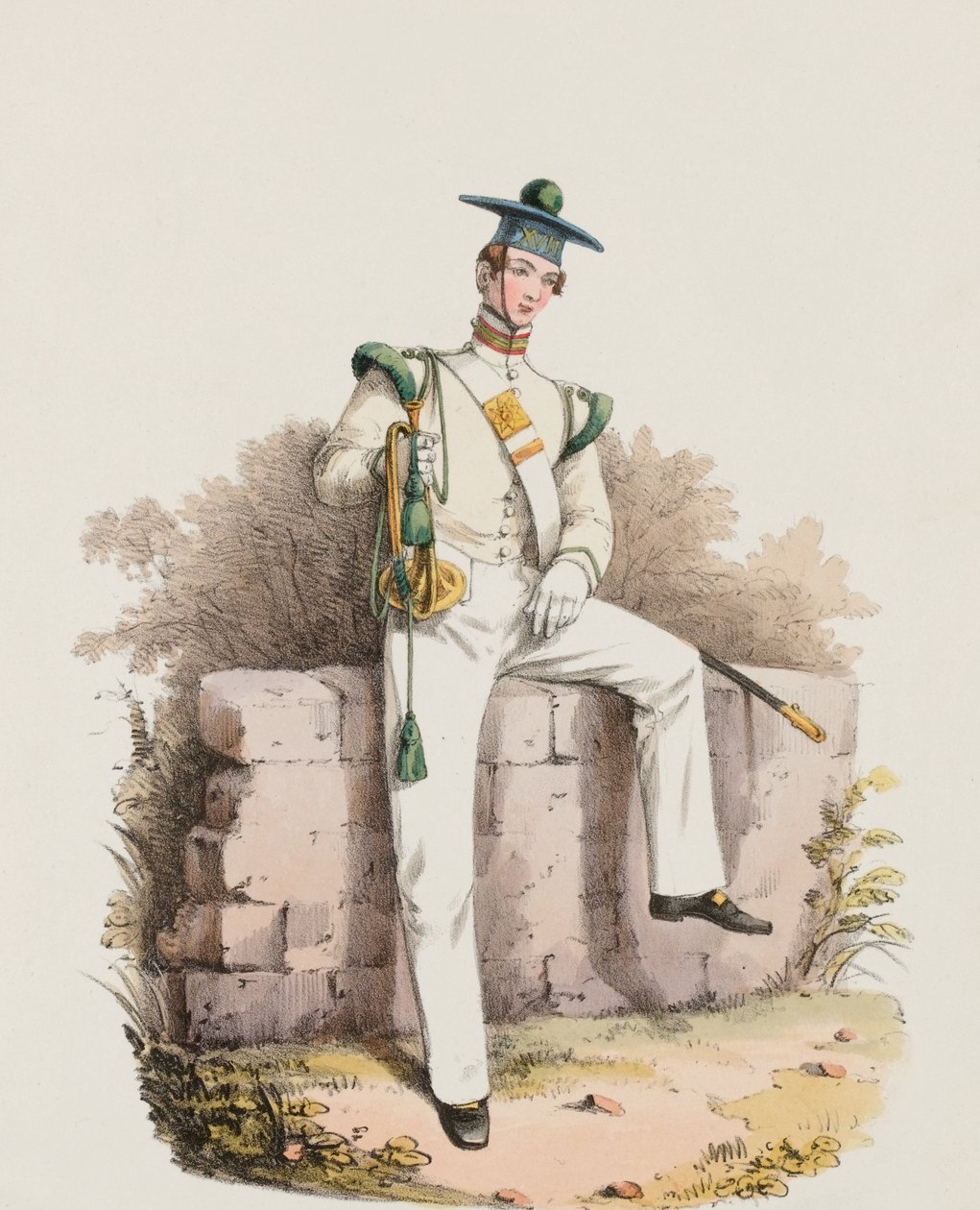 Hornist des Siebzehnten, Freizeitkleidung von Edward Hull