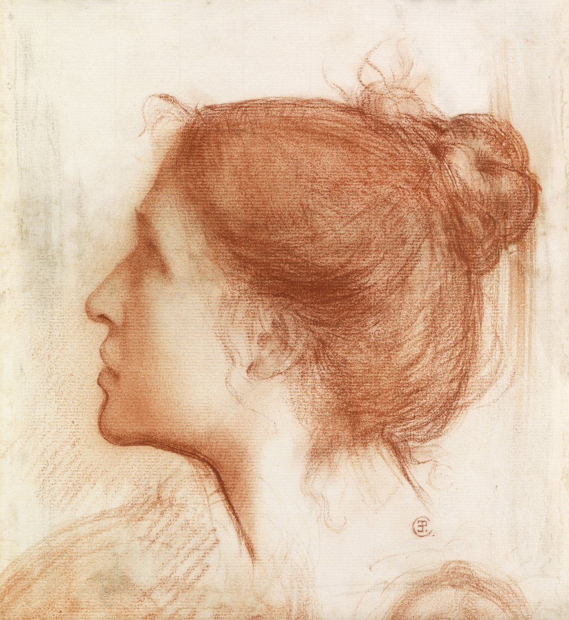 Kopf einer Frau von Edward John Poynter