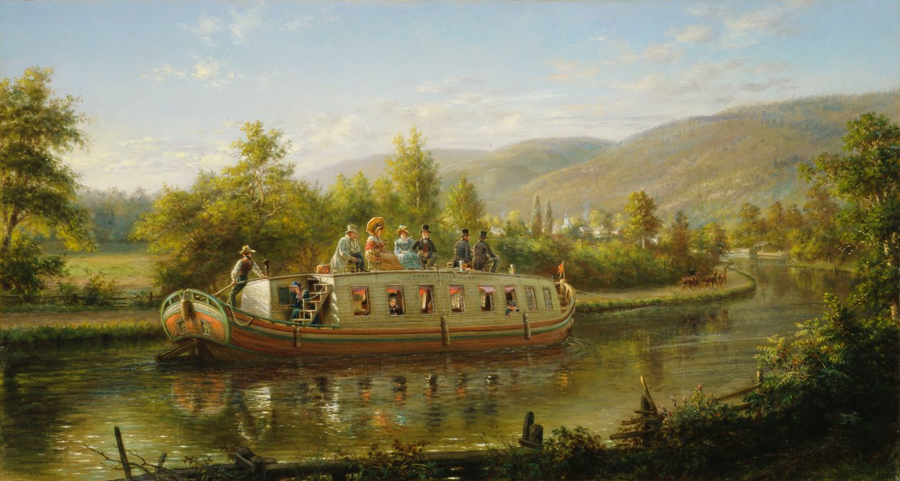Frühe Tage des Schnelltransits von Edward Lamson Henry