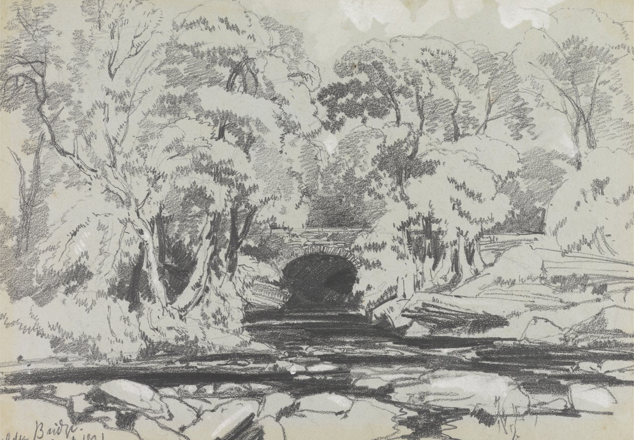 Calder Brücke von Edward Lear