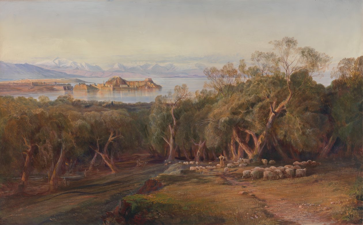 Korfu von Ascension, 1862 von Edward Lear