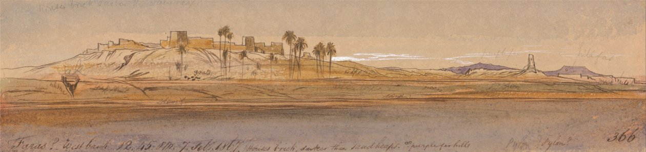 Faras Westufer von Edward Lear