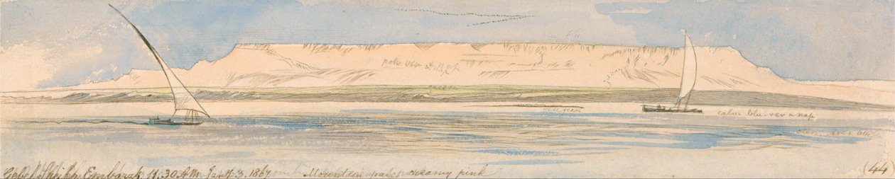 Gebel Sheikh Embarak von Edward Lear