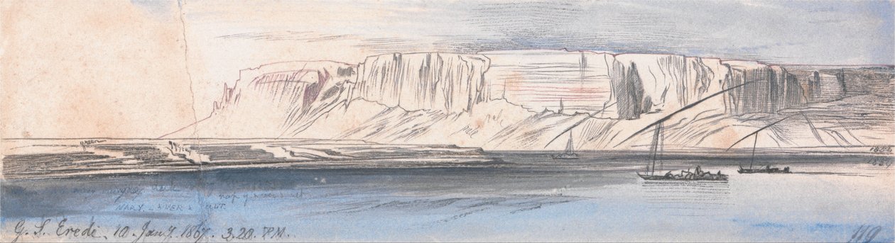 Gebel Sheikh Eredi von Edward Lear