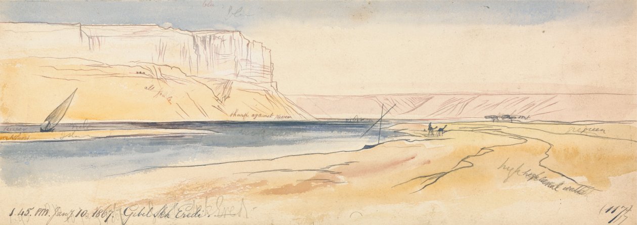 Gebel Sheikh Eredi von Edward Lear