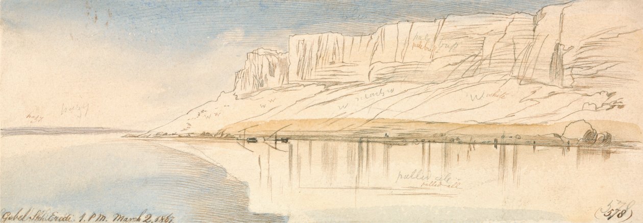 Gebel Sheikh Eredi von Edward Lear