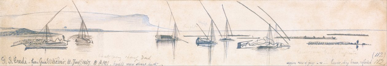 Gebel Sheikh Eredi von Gau el Kebir von Edward Lear