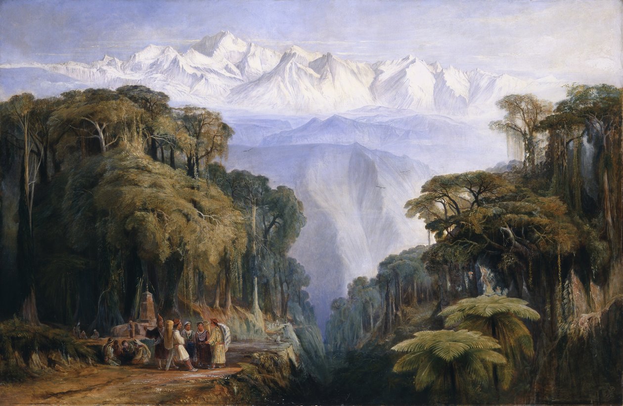 Kinchenjunga von Darjeeling von Edward Lear