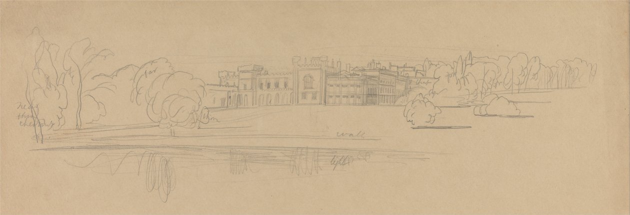 Knowsley Hall von Edward Lear