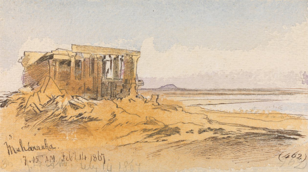Maharraka, 7:15 Uhr, 14. Februar 1867 von Edward Lear