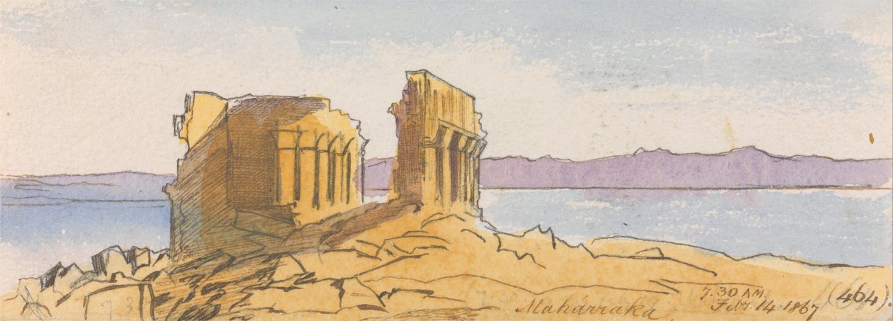 Maharraka, 7:30 Uhr, 14. Februar 1867 von Edward Lear
