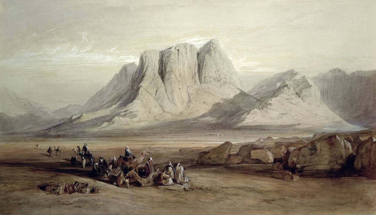 Berg Sinai, 26. Januar 1849 von Edward Lear