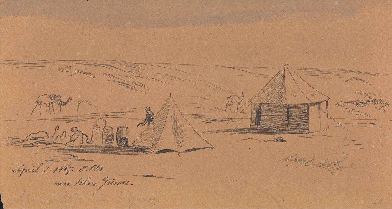 In der Nähe von Khan Yunas von Edward Lear